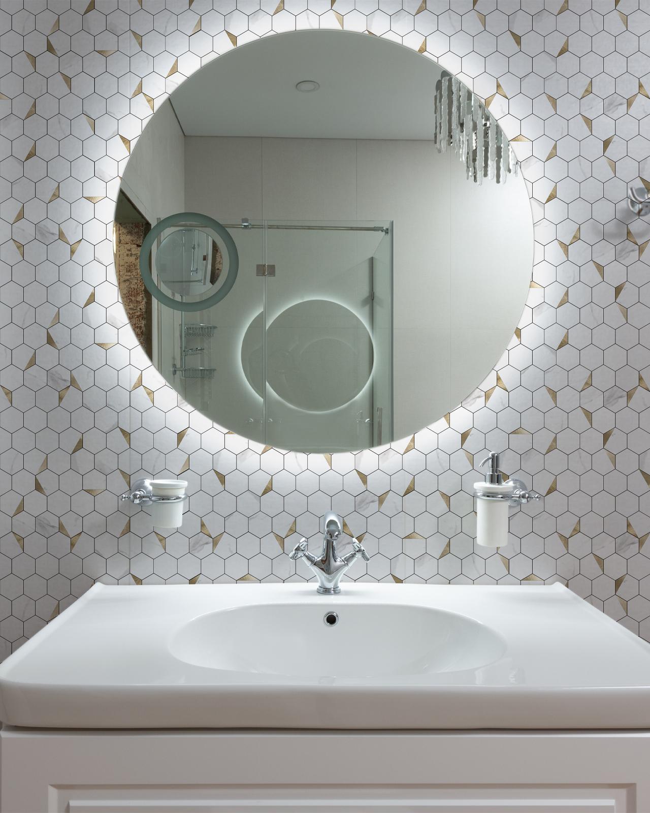 Graceful Hexagon Mosaic Tiles