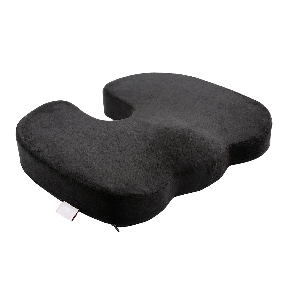 Pharmedoc Orthopedic Coccyx Seat Cushion, Black