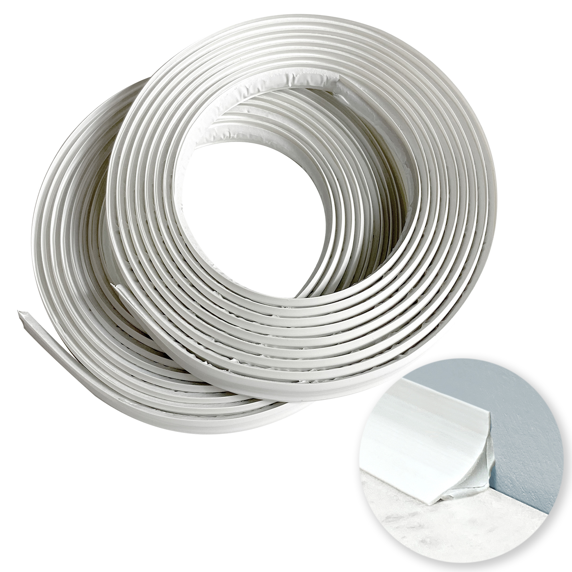 A17981 - 10 Ft Peel and Stick Trim for Backsplash Tile Edge, Self-Adhesive  Liner for Corner Decor in Stainless Steel