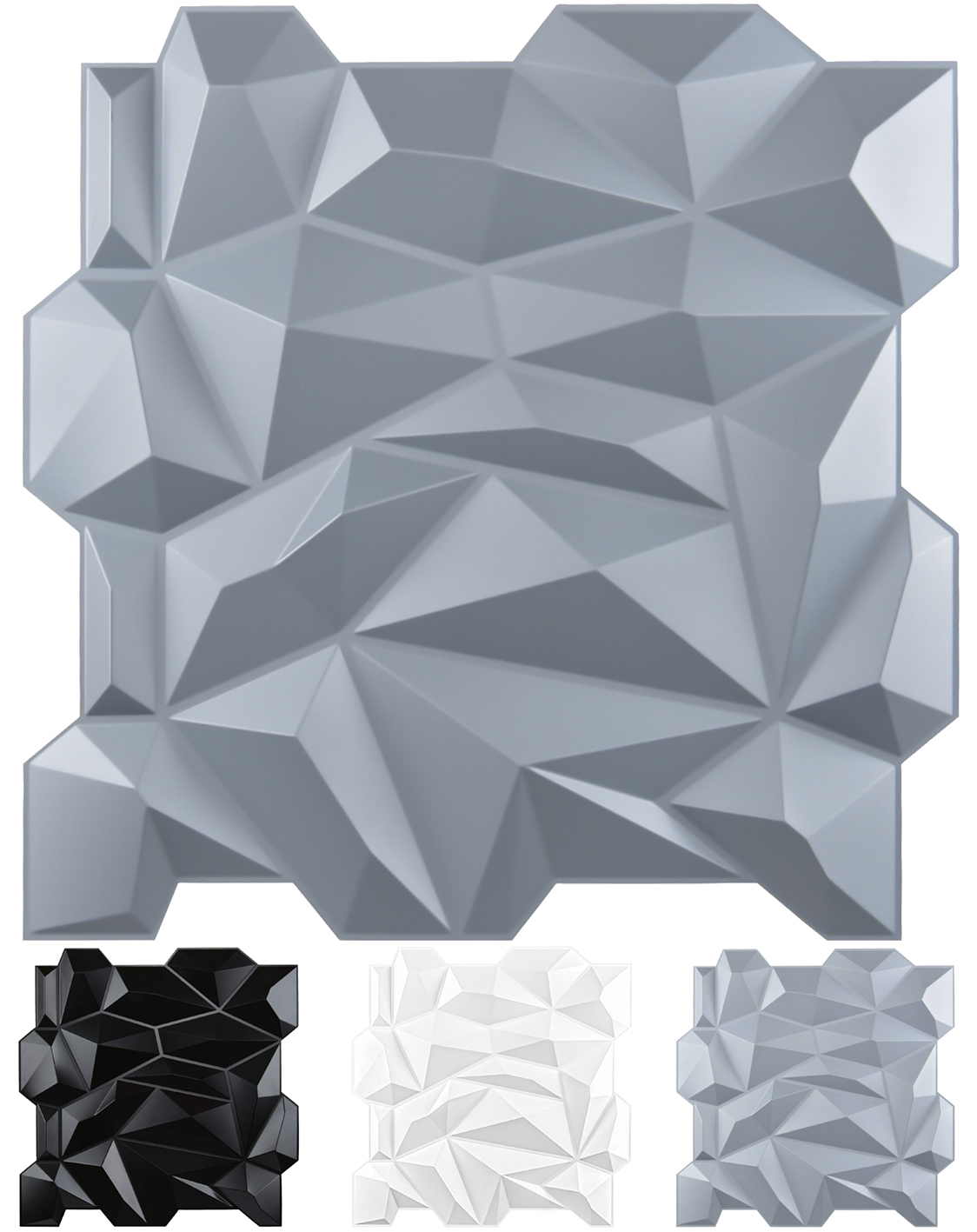 Art3d PVC 3D Diamond Wall Panel Jagged Matching for Residential Interior  Decor