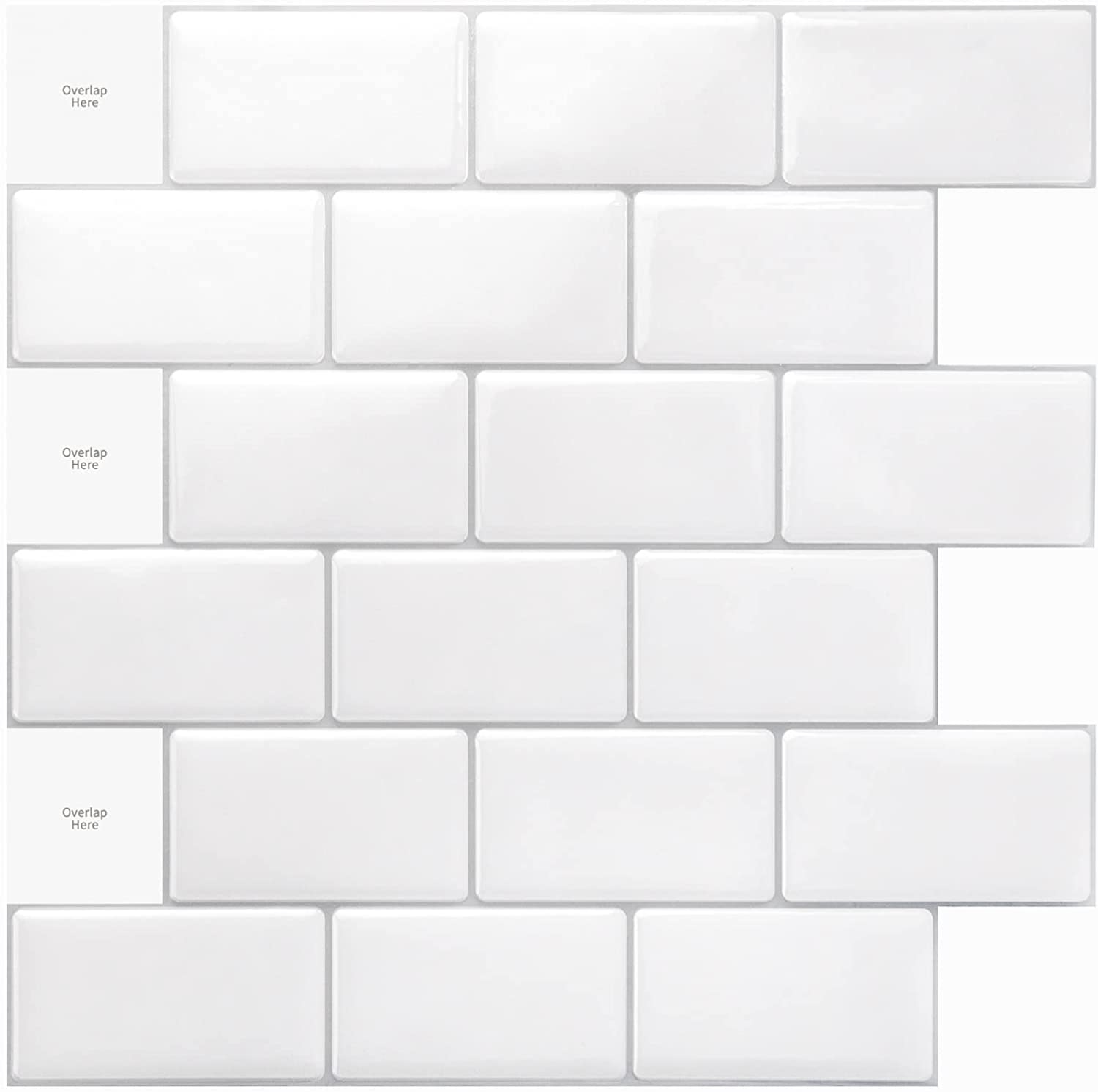 Art3d 10-tile 12x12 Peel and Stick Metal Backsplash Tile Brushed