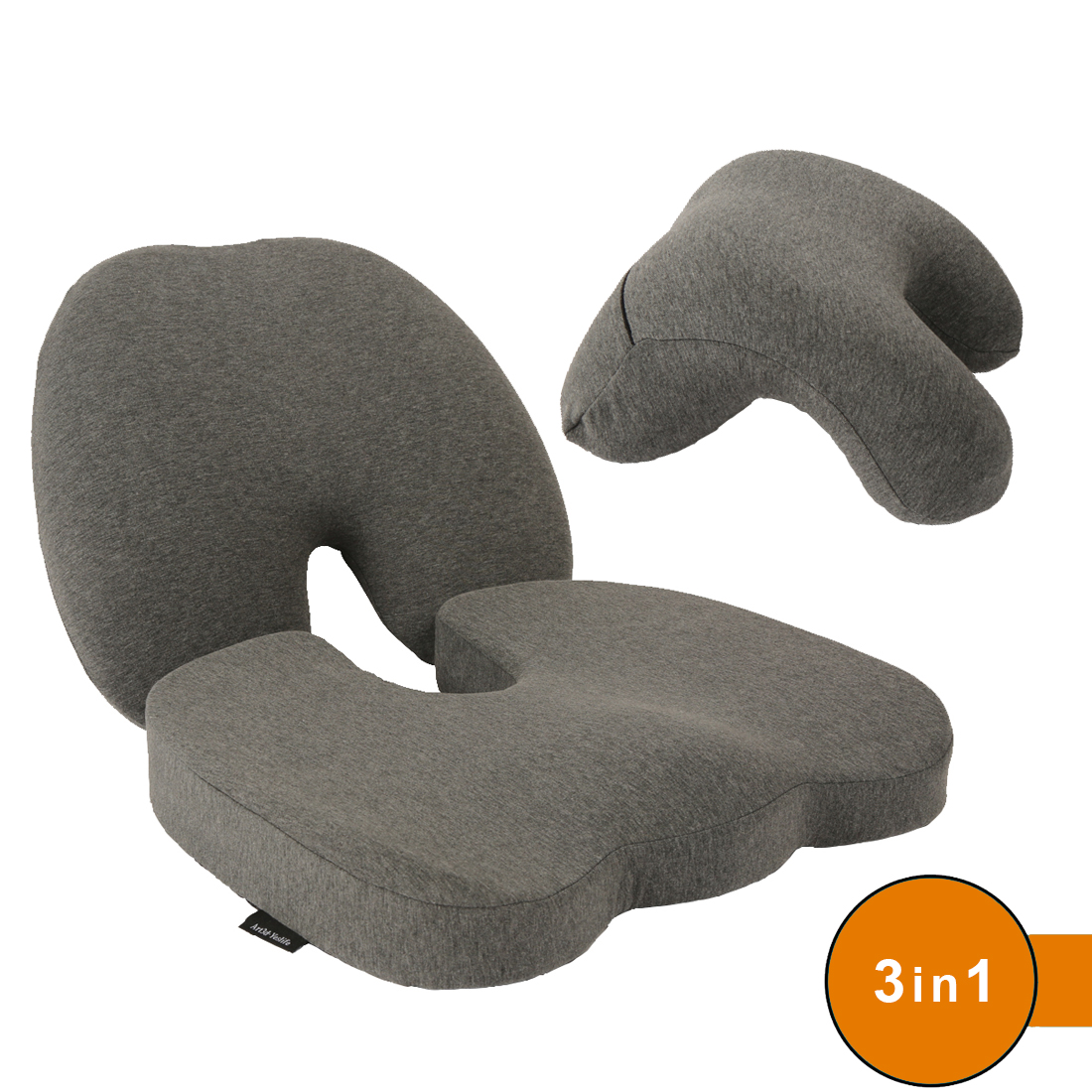 Comfy Curve Back Support Pillow Ergonomic Memory Foam Orthopedic Drive  Sleep Sit