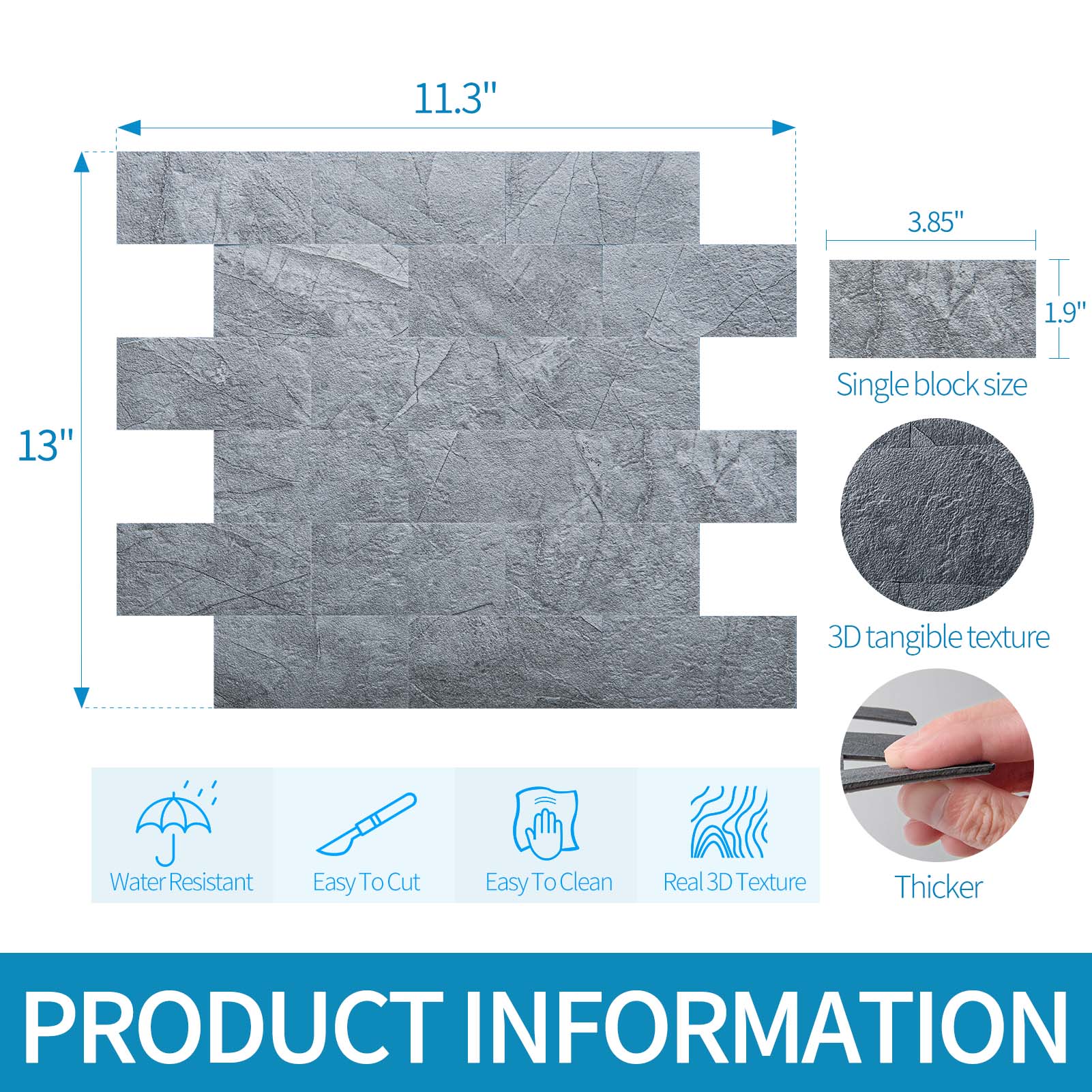 A16403-Art3d 10-Pack Peel and Stick Backsplash Tile for Kitchen ...