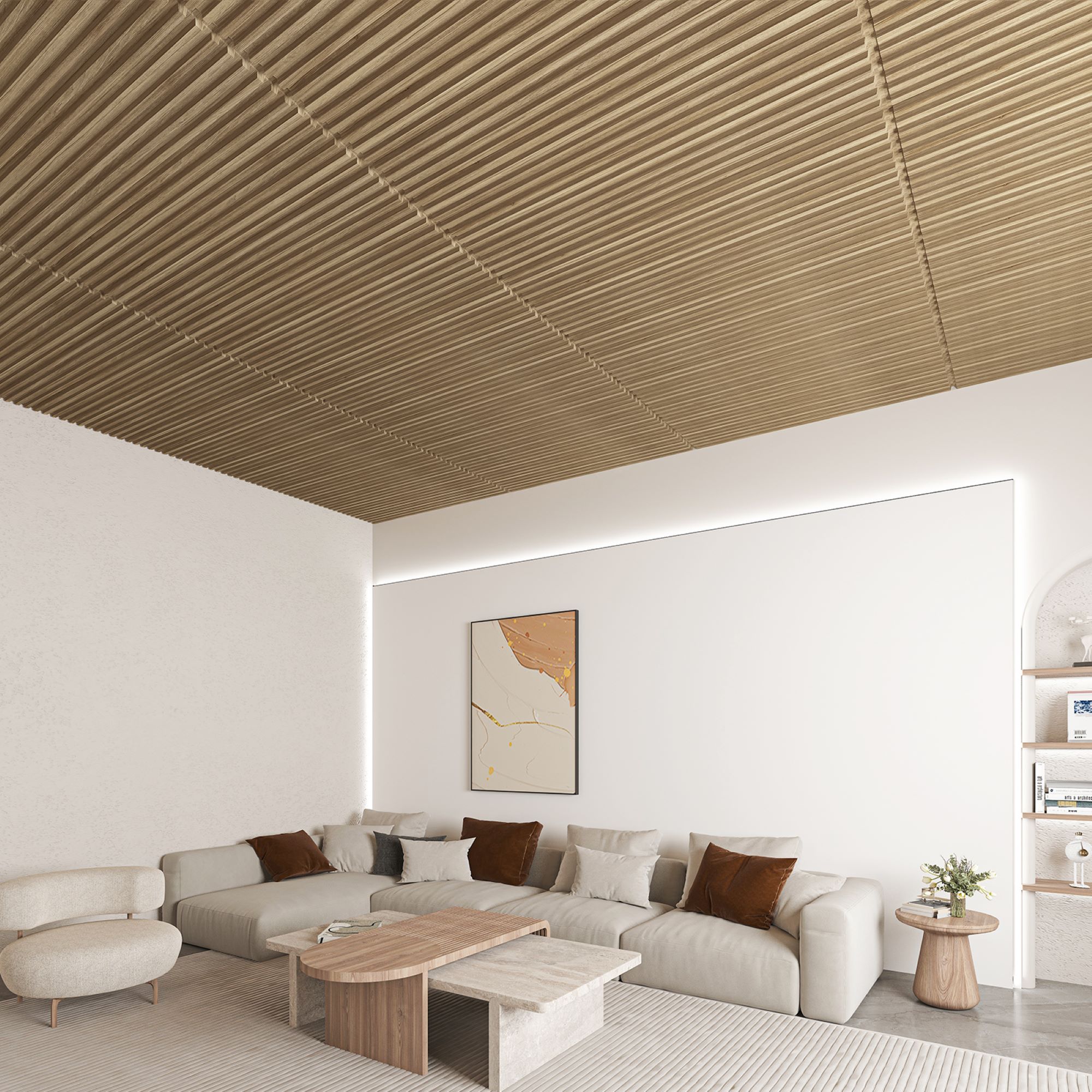 Art3d 12-Pack Slat Design 3D Wall Panels for Interior Wall Decor, 2x4 ...