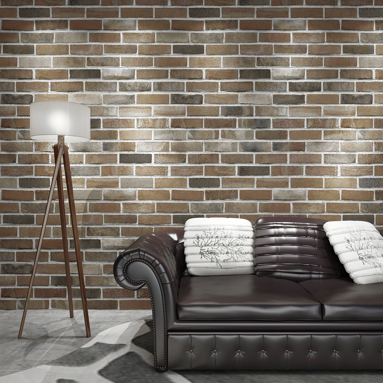 3D Wall Panels Peel and Stick Wallpaper,Self Adhesive Waterproof Foam Brick  for Living Room,Bedroom,Laundry,Kitchen,Fireplace,TV Wall Decoration (10