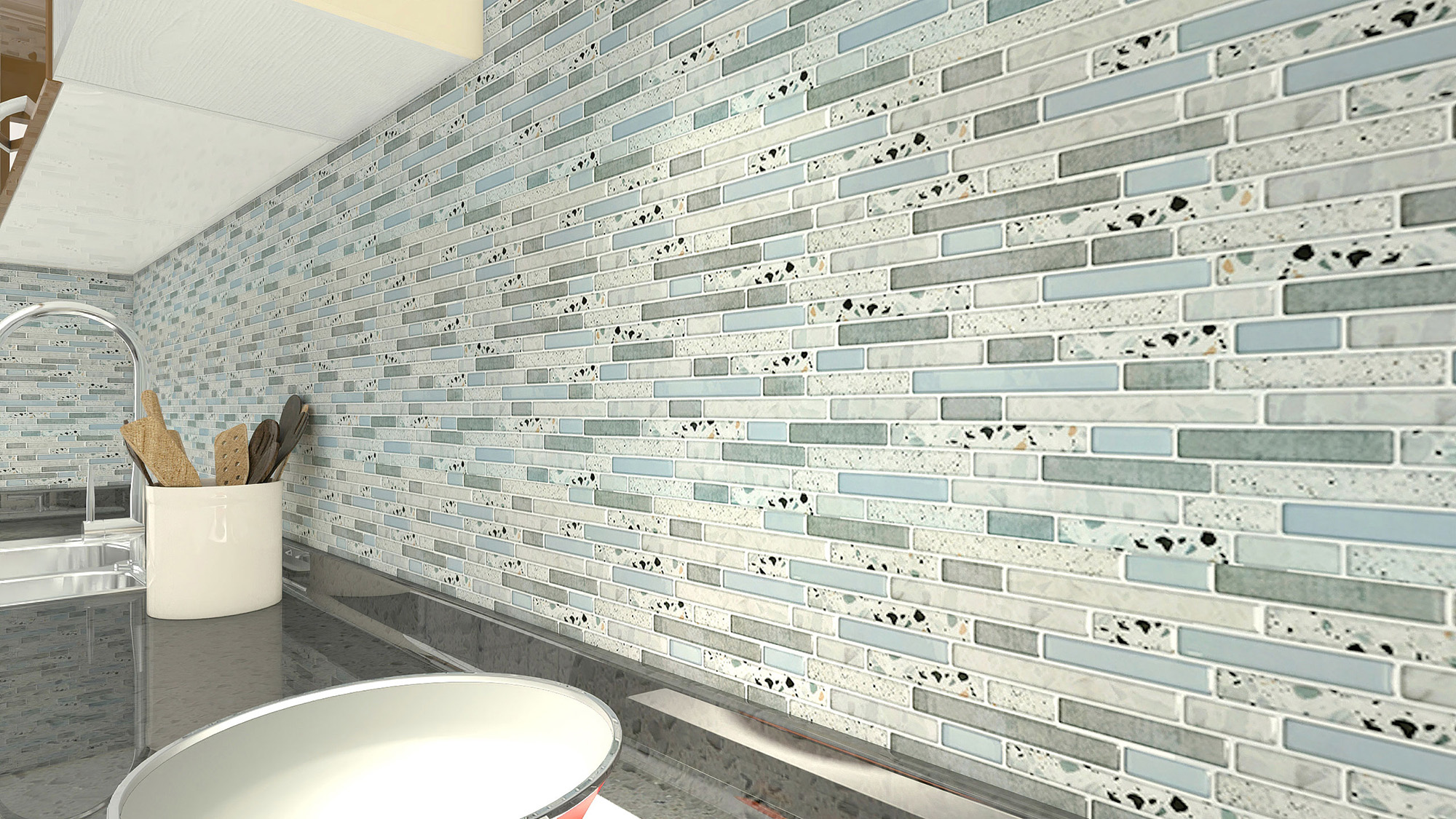 stick on tiles for kitchen walls