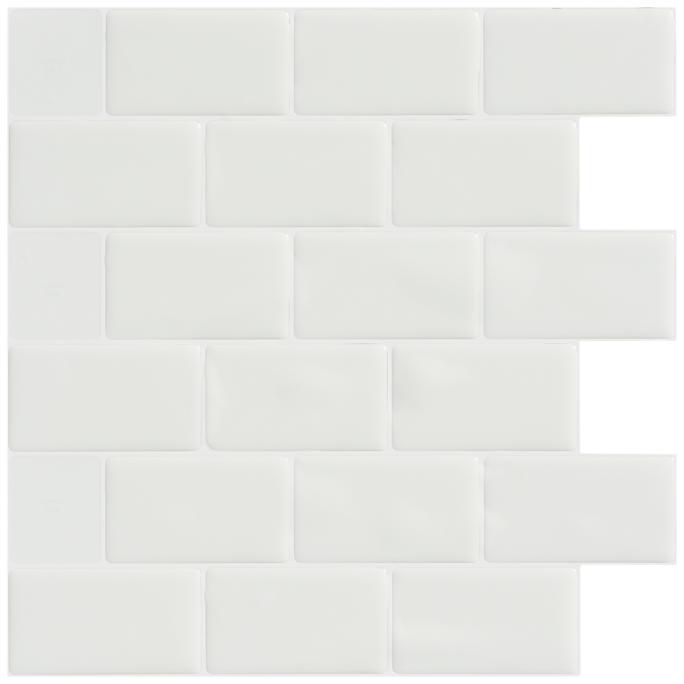 A17000 - Kitchen Backsplash Tile Peel and Stick Subway Backsplash,  12