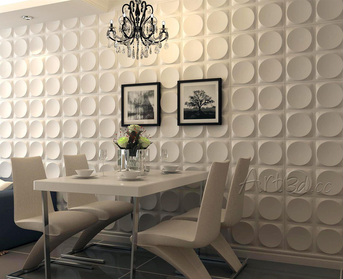 Dining Room With Upholstered Wall Panels