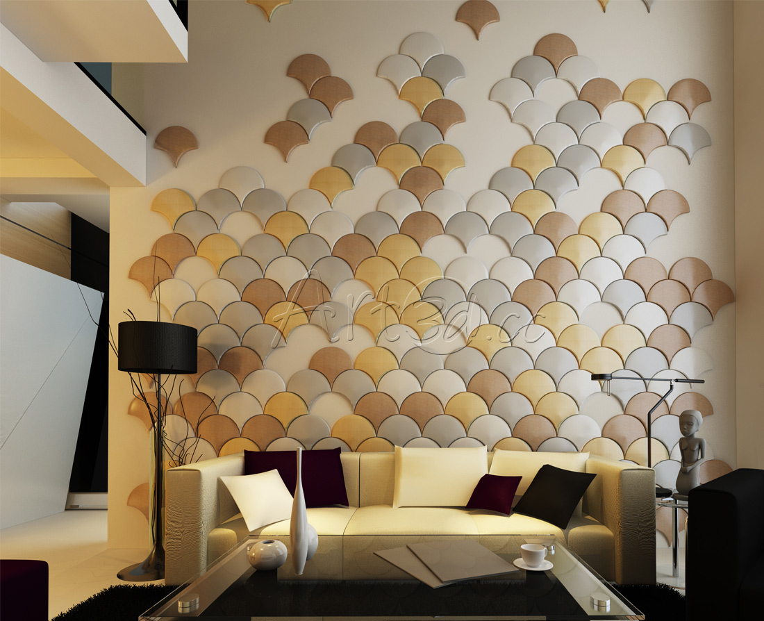 living room wall template