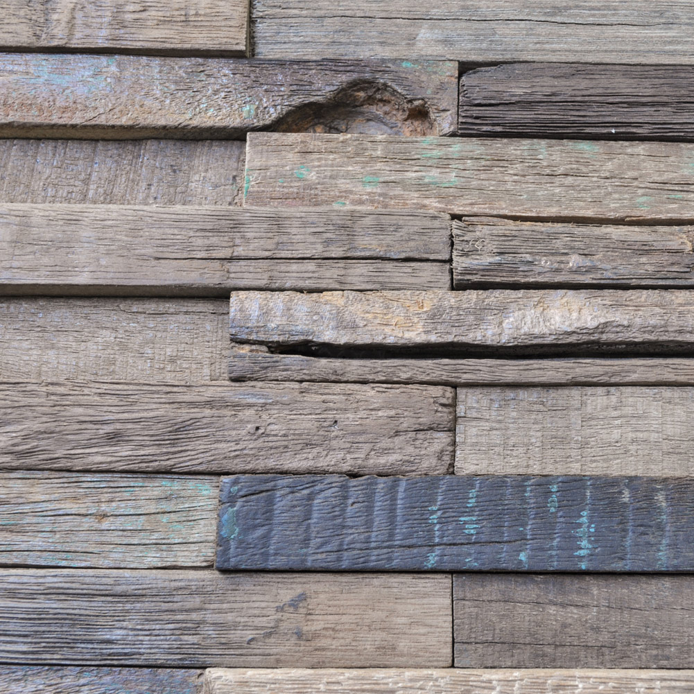 Reclaimed Wood Mosaic Rustic Panels 11 Tiles per BOX 10.66 Sq.Ft