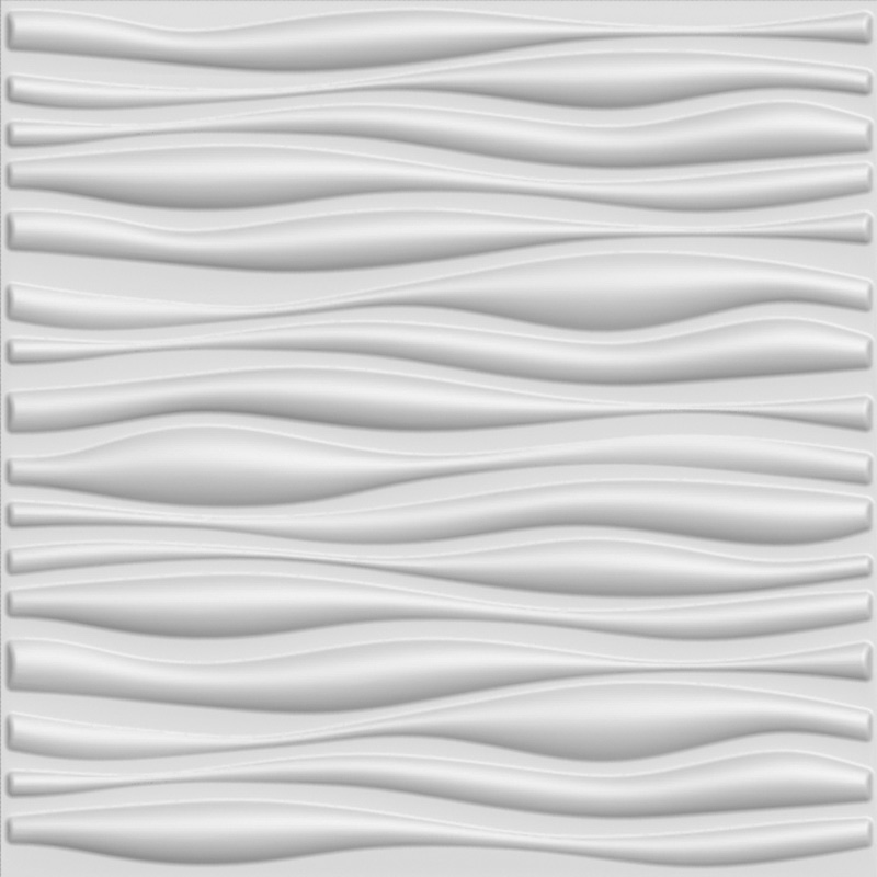 Interior 3d Wall Wave Paneling Primitive White Set Of 12